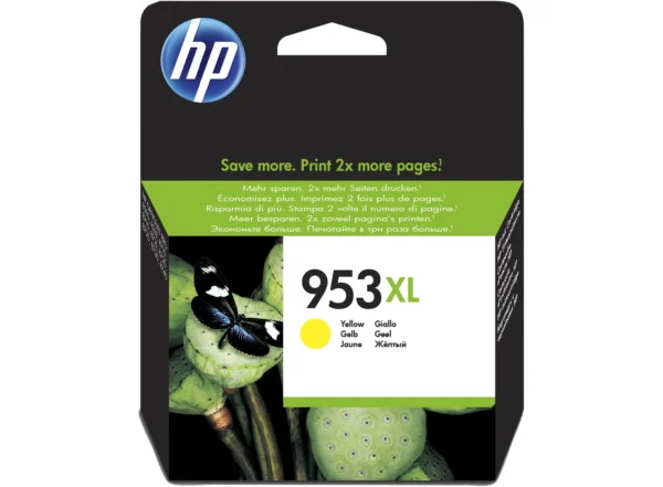 HP Cartouche d'encre 953XL Jaune Authentique (F6U18AE)