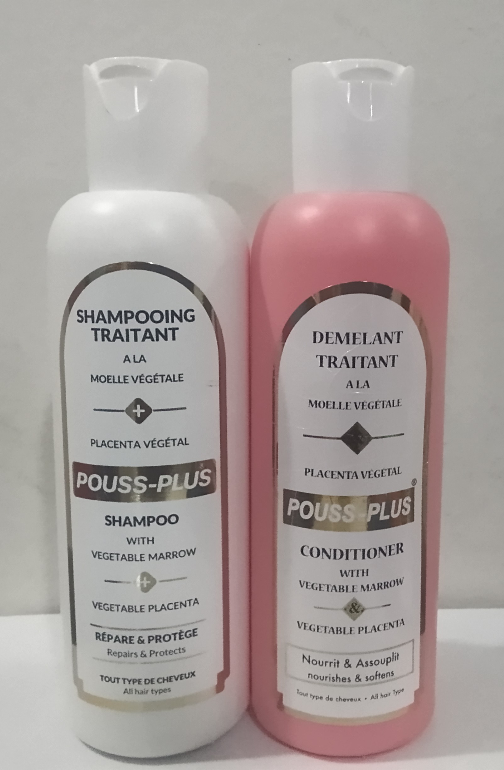 Champoing et démêlant pousse plus