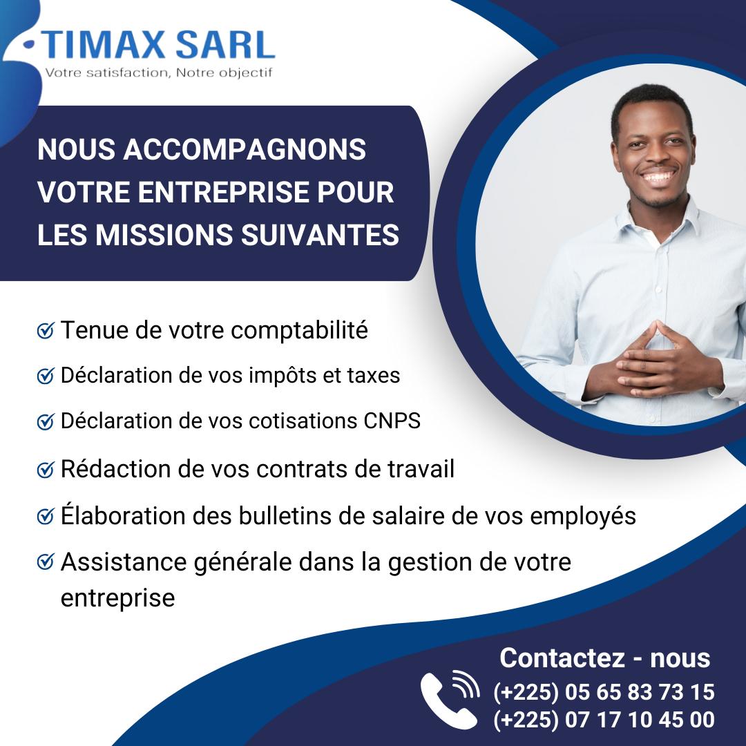 le cabinet comptable TIMAX SARL 2 Accompagnement d'entreprise par TIMAX SARL