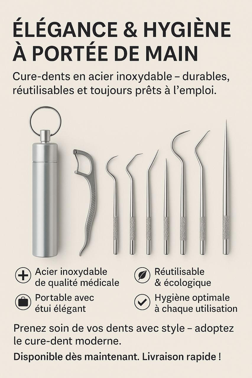Cure dent en acier inoxydable