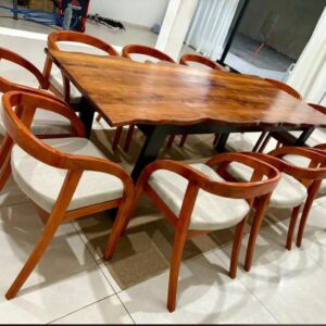 Ensemble de Salle à Manger Rustique Chic – L'Authenticité et le Confort Réunis