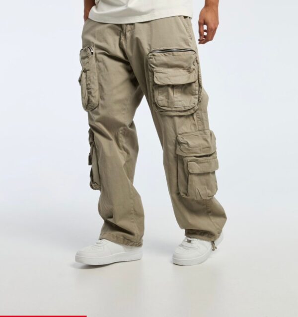 Jean cargo oversized kaki