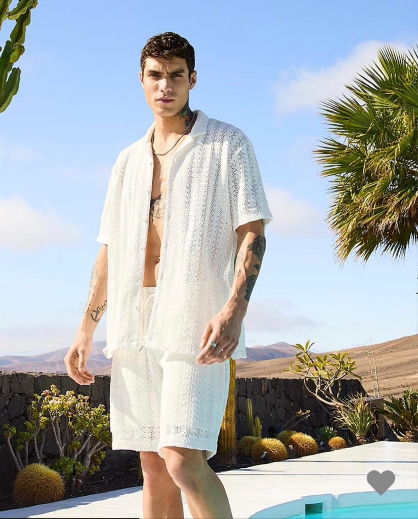 Ensemble de plage texturé blanc