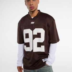 Jersey de football américain marron oversize '92'